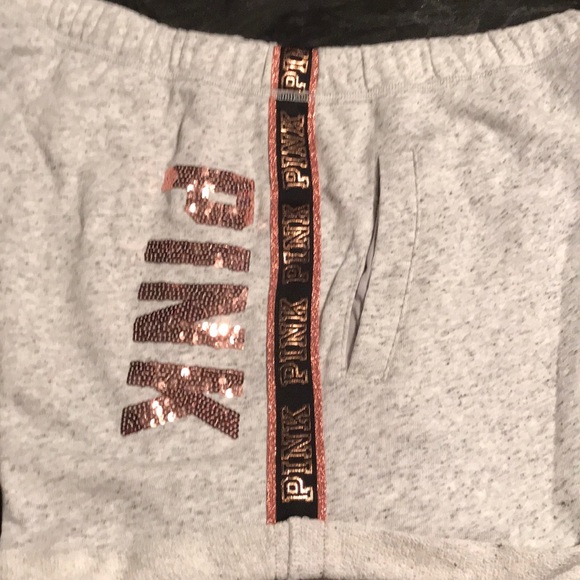 PINK Victoria's Secret Pants - BNWOT VS PINK BLING BOYFRIEND SHORTS